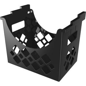 Deflecto Sustainable Office Desktop Hanging File Holder - 9.6" Height x 13.3" Width x 8.5" DepthDesktop - Sturdy - 30% Recycled - Black - 1 Each. Picture 7