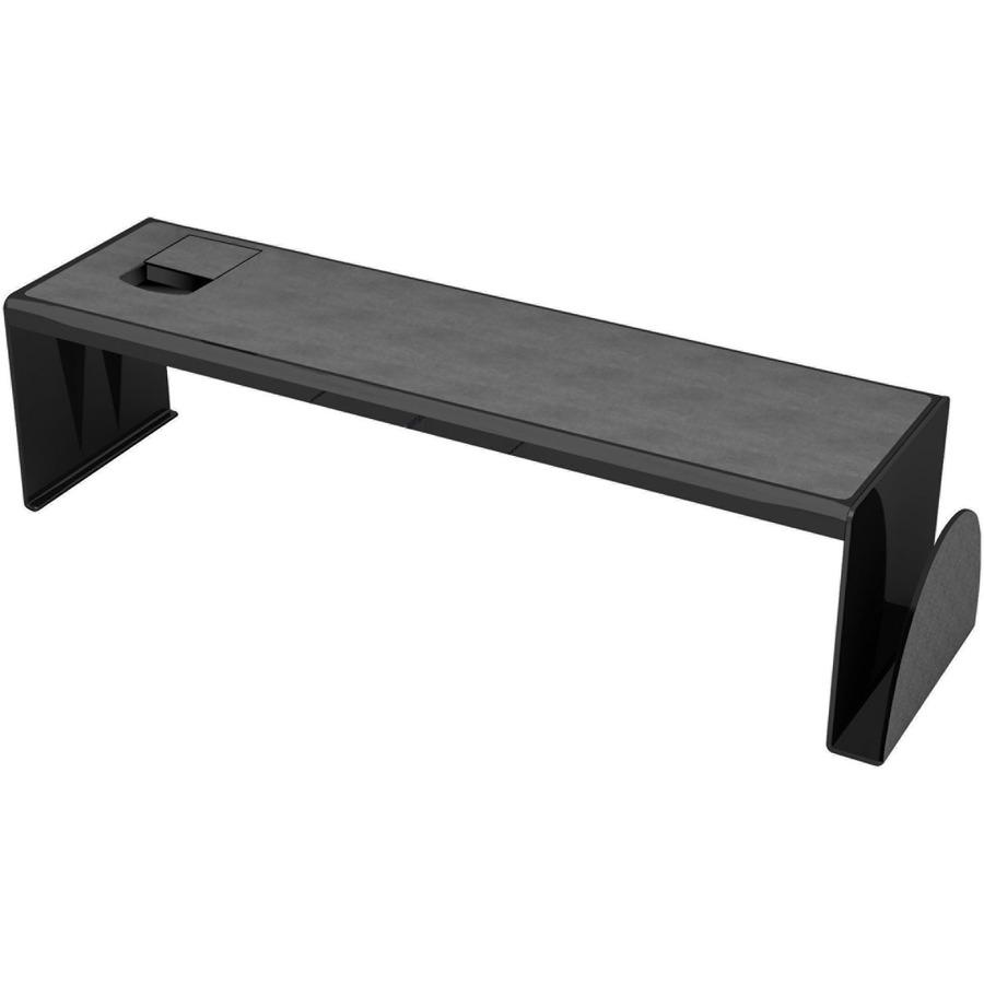 Deflecto Sustainable Office Heavy-Duty Desk Shelf - 6.8" Height x 25.6" Width x 7" Depth - Desktop - Sturdy, Document Holder - 30% Recycled - Plastic - 1 Each. Picture 3