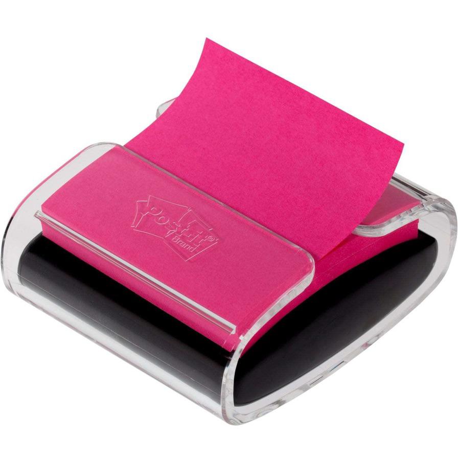 Post-it&reg; Note Dispenser - 3" x 3" Note - 100 Note Capacity - Clear, Translucent. Picture 5