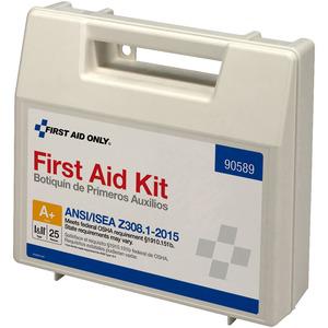 First Aid Only 25-Person Bulk Plastic First Aid Kit - ANSI Compliant - 141 x Piece(s) For 25 x Individual(s) - 1 Each. Picture 3