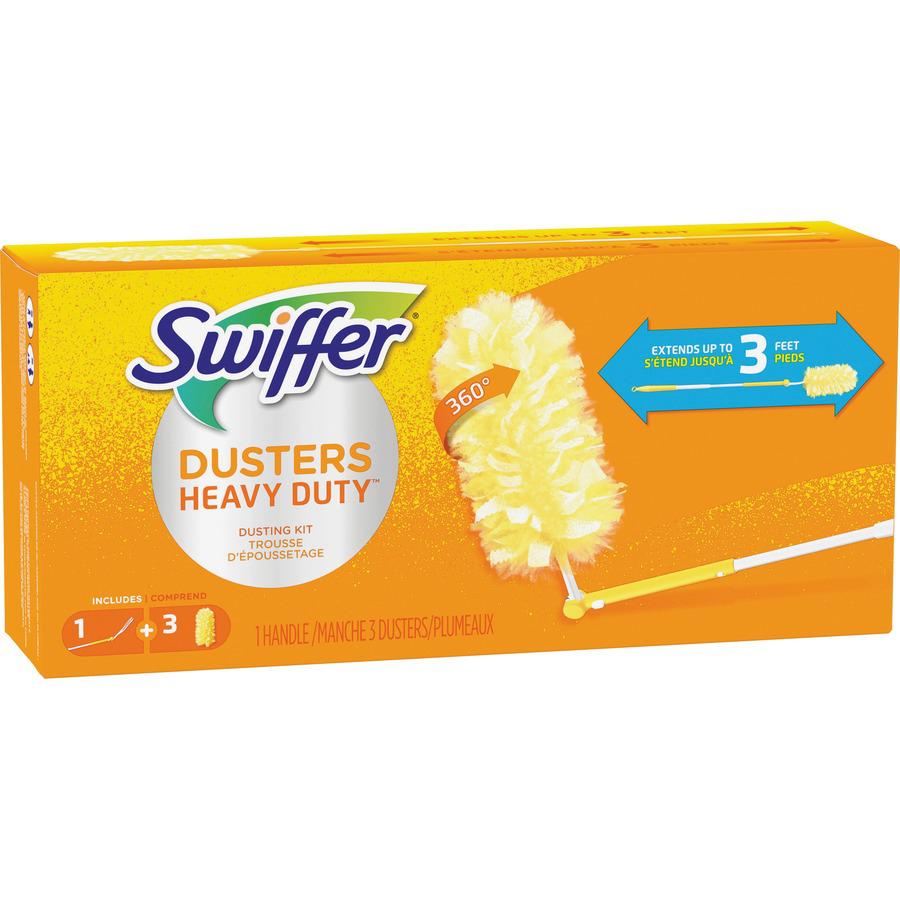 Swiffer 360 Dusters Extender Kit - 36" Handle Length - Plastic Handle - 6 / Carton - White. Picture 6