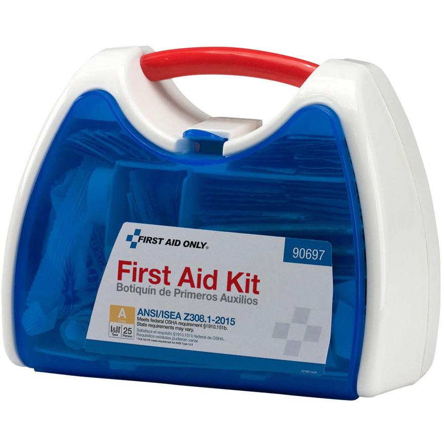 First Aid Only 25-Person ReadyCare First Aid Kit - ANSI Compliant - 141 x Piece(s) For 25 x Individual(s) - 9.3" Height x 7" Width x 4" Depth - Plastic Case - 1 Each. Picture 3
