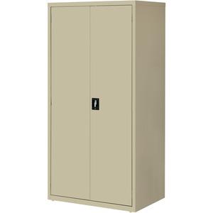 Lorell Fortress Series Storage Cabinet - 24" x 36" x 72" - 5 x Shelf(ves) - Hinged Door(s) - Sturdy, Recessed Locking Handle, Removable Lock, Durable, Storage Space - Putty - Powder Coated - Steel - R. Picture 6