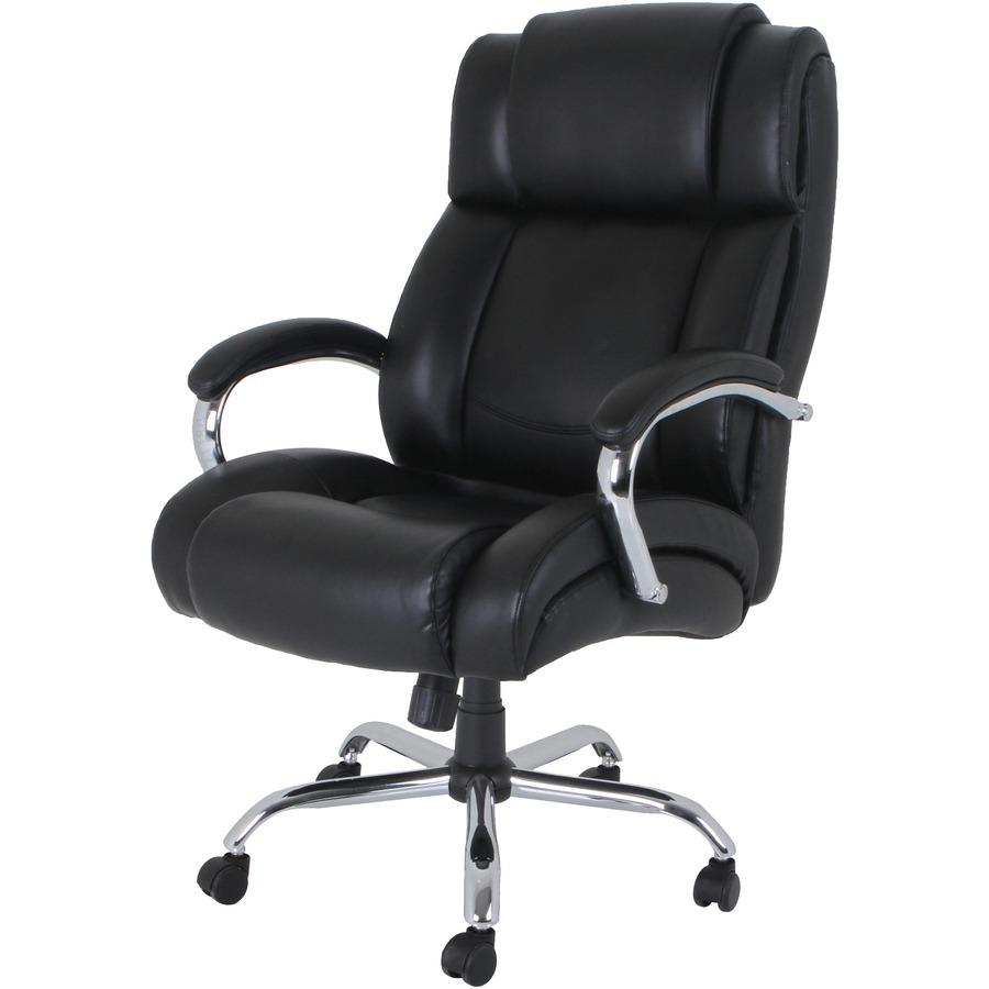 Lorell Big & Tall Chair with UltraCoil Comfort - Black - 1 Each. Picture 7