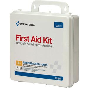 First Aid Only 50-Person Unitized Plastic First Aid Kit - ANSI Compliant - 24 x Piece(s) For 50 x Individual(s) - 3" Height x 10" Width10" Length - Plastic Case - 1 Each. Picture 8