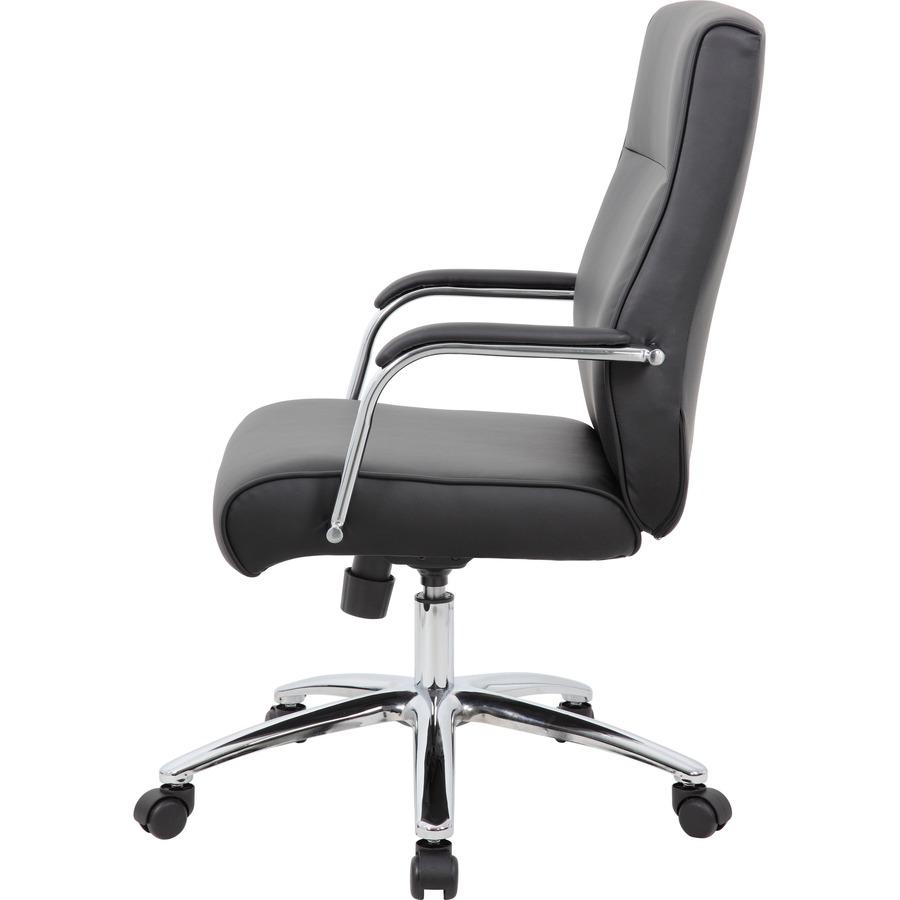 Boss Conf Chair, Black - Black - 1 Each. Picture 2
