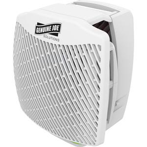 Genuine Joe Air Freshener Dispenser System - 30 Day Refill Life - 6000 ft³ Coverage - 1 Each - White. Picture 8