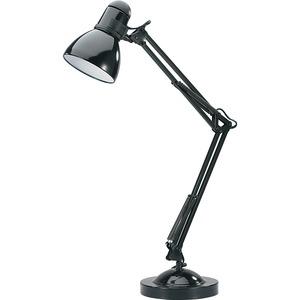 Lorell 10-watt LED Desk/Clamp Lamp - 10 W LED Bulb - Desk Mountable - Black - for Desk, Table. Picture 5