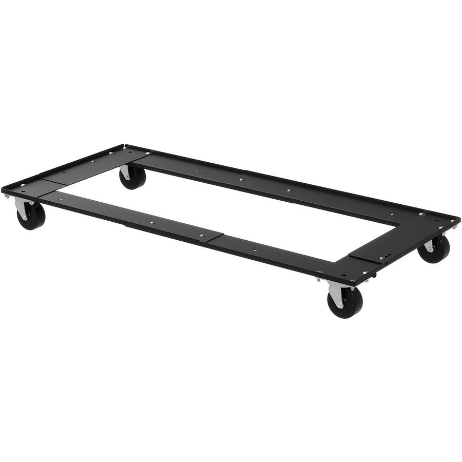 Lorell Commercial Cabinet Dolly - Metal - x 42" Width x 24" Depth x 4" Height - Black - 1 Each. Picture 4