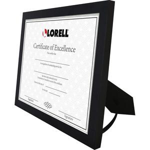 Lorell Certificate Frame - 8.50" x 11" Frame Size - Rectangle - Desktop - Horizontal, Vertical - 1 Each - Black. Picture 6