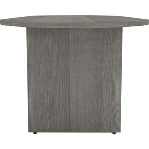 Lorell Weathered Charcoal Laminate Desking - 1.3" Top, 0" Edge, 72" x 29.5" x 36" - Finish: Laminate, Charcoal Surface. Picture 3