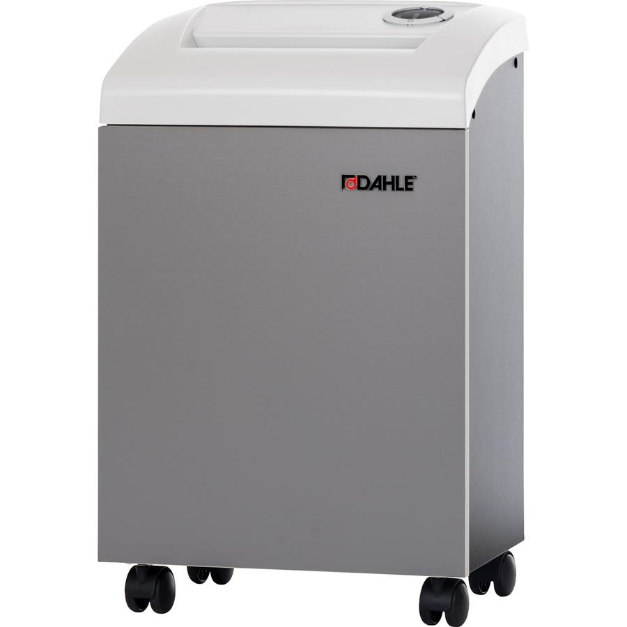 Dahle CleanTEC 51214 Small Office Shredder - Cross Cut - 12 Per Pass - for shredding Staples, Paper Clip, Credit Card, CD - 0.125" x 1.563" Shred Size - P-4 - 22 ft/min - 9.50" Throat - 10 Minute Run . Picture 16