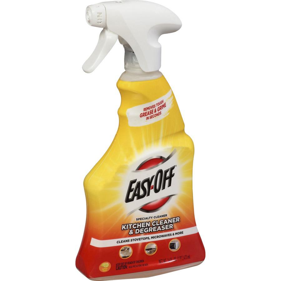 Easy-Off Specialty Kitchen Degreaser - For Multipurpose - 16 fl oz (0.5 quart) - Lemon Scent - 6 / Carton - Clear. Picture 3