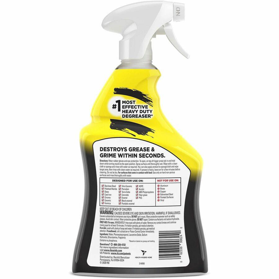 Easy-Off Cleaner Degreaser - Ready-To-Use - 32 fl oz (1 quart) - 1 Each - Heavy Duty - Clear. Picture 3