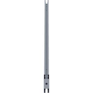 Lorell Single-Wide Horizontal Panel Strip for Adaptable Panel System - 33.1" Width x 0.5" Depth x 1.8" Height - Aluminum - Silver. Picture 7