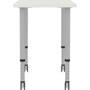 Lorell Attune Height-adjustable Multipurpose Rectangular Table - Rectangle Top - Adjustable Height - 26.62" to 33.62" Adjustment x 48" Table Top Width x 23.62" Table Top Depth - 33.62" Height - Assemb. Picture 15