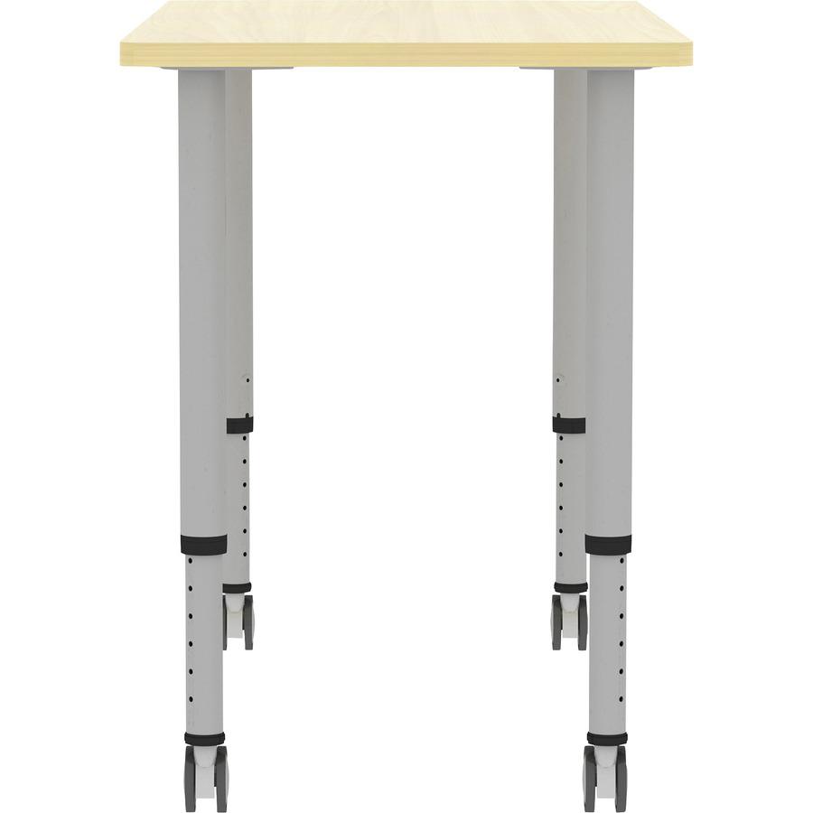 Lorell Attune Height-adjustable Multipurpose Rectangular Table - Rectangle Top - Adjustable Height - 26.62" to 33.62" Adjustment x 48" Table Top Width x 23.62" Table Top Depth - 33.62" Height - Assemb. Picture 7