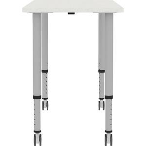Lorell Attune Height-adjustable Multipurpose Rectangular Table - Rectangle Top - Adjustable Height - 26.62" to 33.62" Adjustment x 60" Table Top Width x 23.62" Table Top Depth - 33.62" Height - Assemb. Picture 15