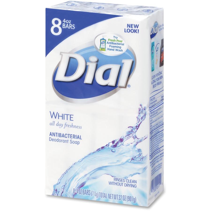 Dial Antibacterial Bar Soap - 2.50 oz - Bacteria Remover - Hand, Skin - Antibacterial - White - Rich Lather, Deodorize - 200 / Carton. Picture 6