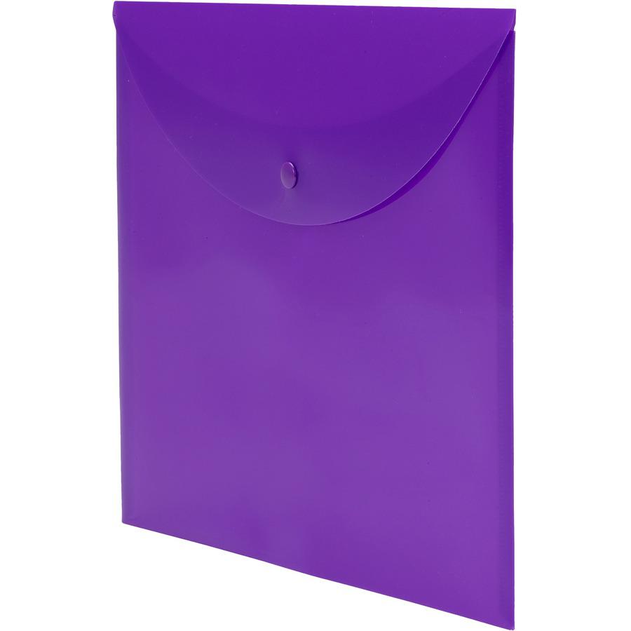 Smead Letter File Wallet - 8 1/2" x 11" - Purple - 10 / Box. Picture 6