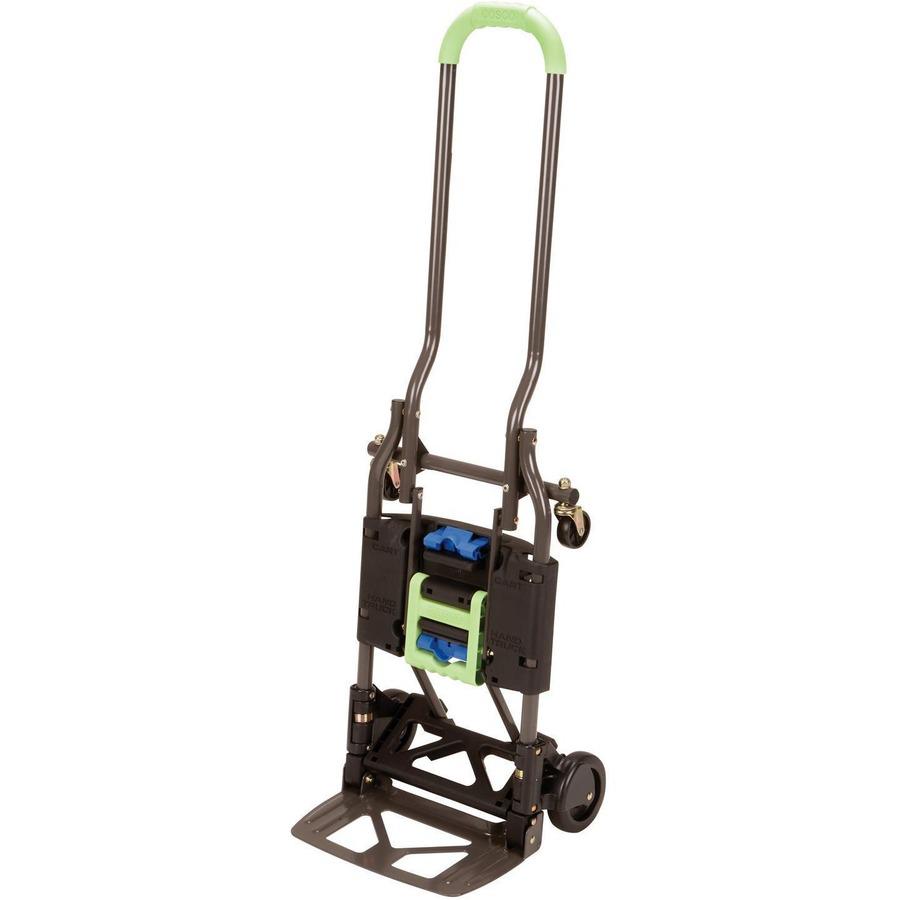 Cosco Shifter Hand Truck & Cart - 300 lb Capacity - 4 Casters - Steel - x 16" Width x 3.9" Depth x 31.5" Height - Gray - 1 Each. Picture 11
