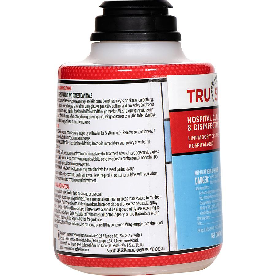 TruShot 2.0 Hospital Disinfectant - Concentrate - 10 fl oz (0.3 quart)Cartridge - 4 / Carton - Fragrance-free - Red. Picture 3