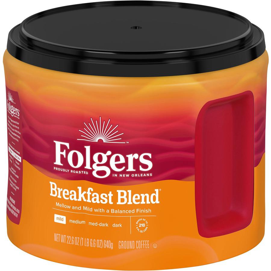 Folgers&reg; Ground Breakfast Blend Coffee - Mild - 22.6 oz - 1 Each. Picture 4