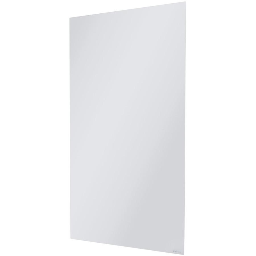 Quartet InvisaMount Vertical Glass Dry-Erase Board - 42x72 - 72" (6 ft) Width x 42" (3.5 ft) Height - White Glass Surface - Rectangle - Vertical - Magnetic - 1 Each. Picture 3
