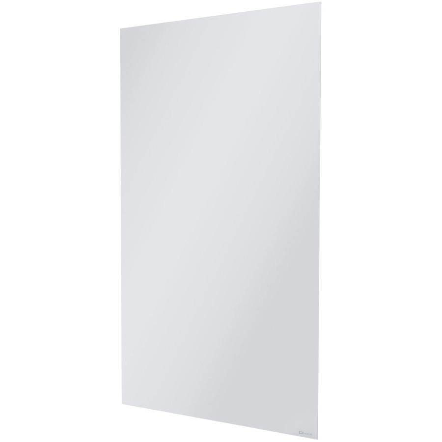 Quartet InvisaMount Vertical Glass Dry-Erase Board - 48x85 - 85" (7.1 ft) Width x 48" (4 ft) Height - White Glass Surface - Rectangle - Vertical - Magnetic - 1 Each. Picture 3