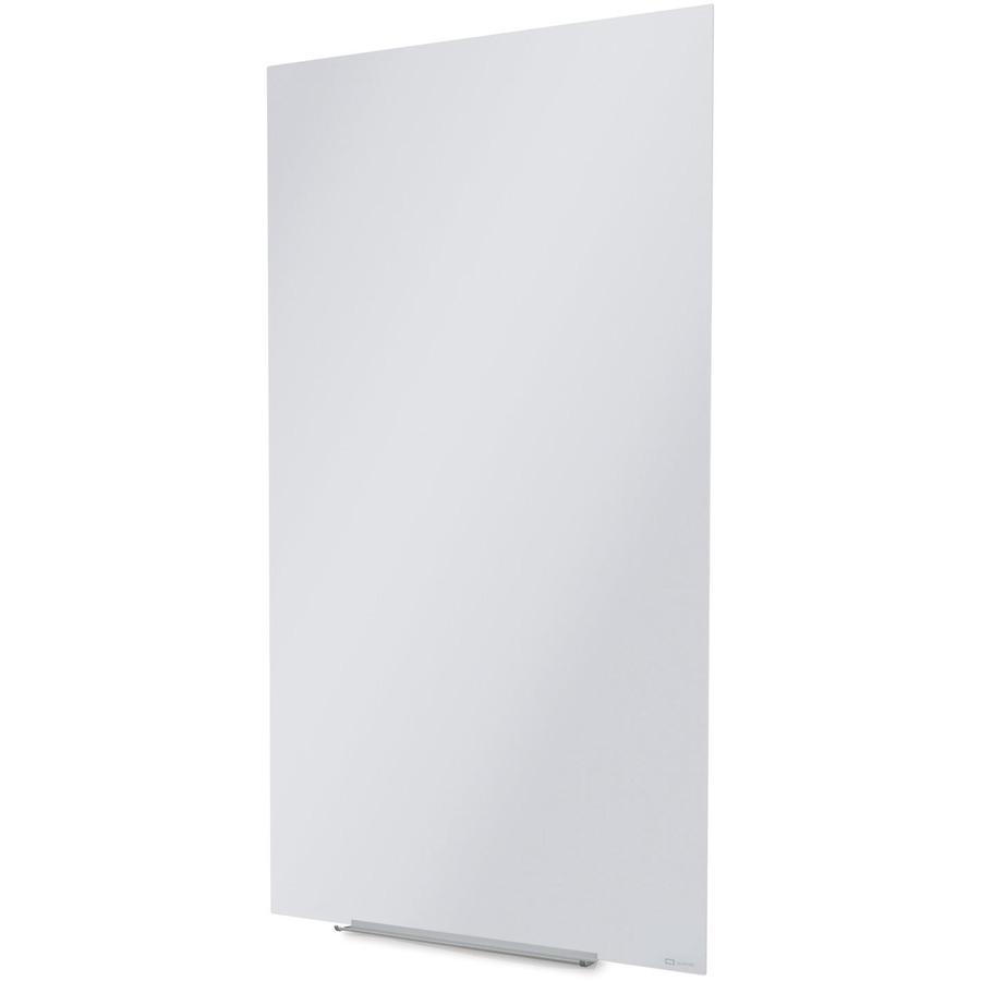 Quartet InvisaMount Vertical Glass Dry-Erase Board - 28x50 - 50" (4.2 ft) Width x 28" (2.3 ft) Height - White Glass Surface - Rectangle - Vertical - Magnetic - 1 Each. Picture 3