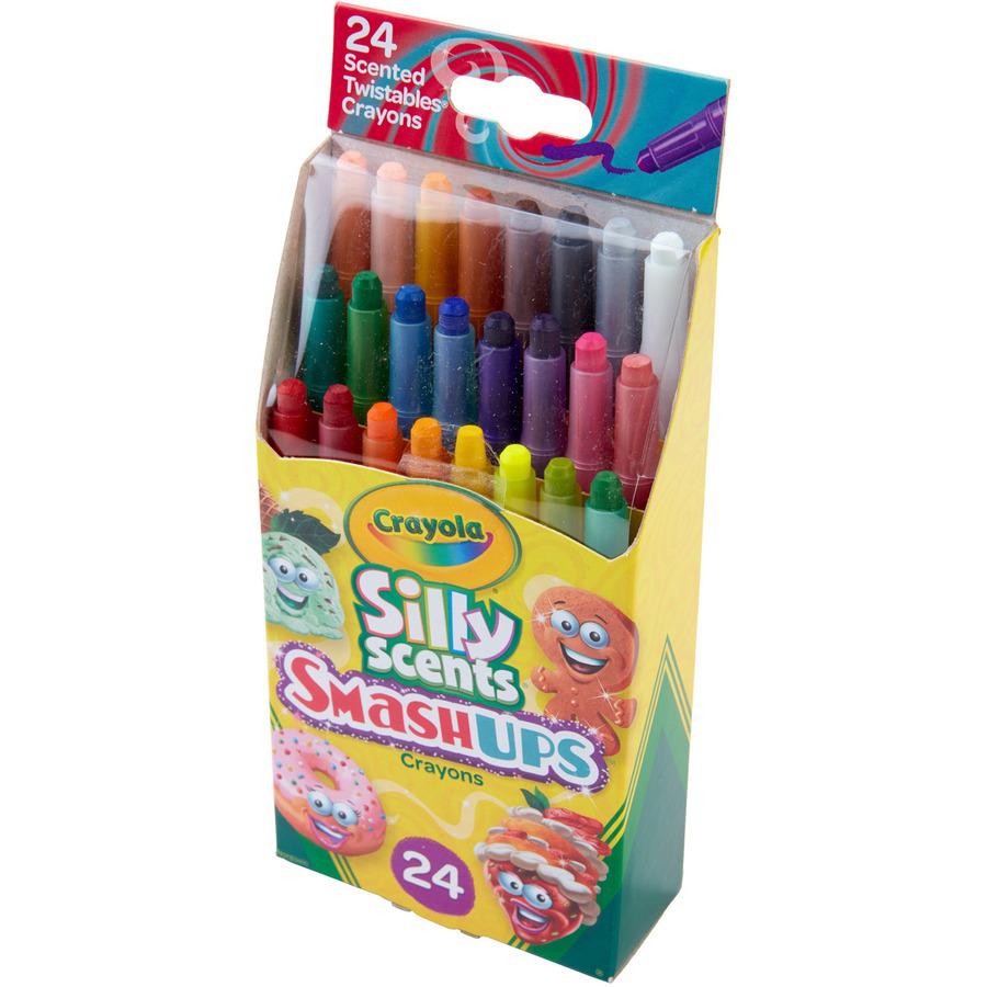 Crayola Silly Scents Mini Twistables Crayons - Orange, Gold - 24 / Pack. Picture 3