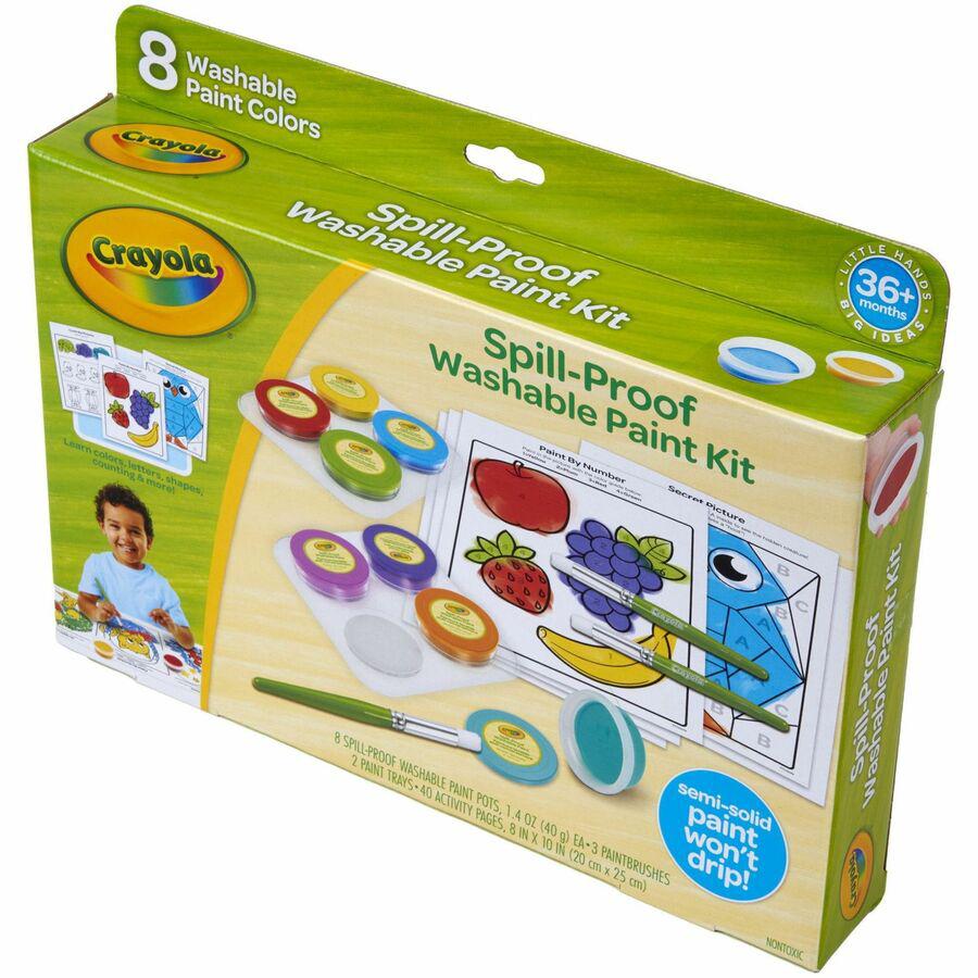 Crayola Spill Proof Washable Paint Set - Art, Craft, Fun and Learning - Recommended For 3 Year - 1 Kit. Picture 7