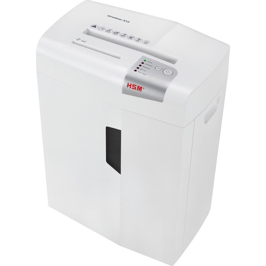 HSM shredstar X12 - 5/32" x 1 7/16" + Sep. CD Cutting unit - Particle Cut - 12 Per Pass - for shredding CD, DVD, Paper, Credit Card, Paper Clip, Staples - 0.156" x 1.438" Shred Size - P-4/O-1/T-2/E-2/. Picture 4