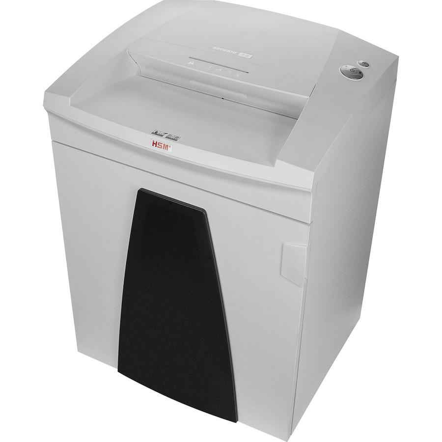 HSM SECURIO B35 - 3/16" x 1 1/8" - Continuous Shredder - Particle Cut - 22 Per Pass - for shredding Staples, Paper, Paper Clip, Credit Card, CD, DVD - 0.188" x 1.250" Shred Size - P-4/O-3/T-4/E-3/F-1. Picture 3