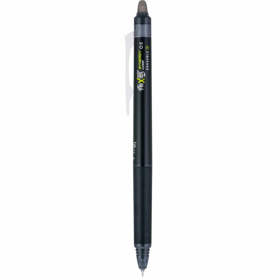 FriXion Synergy Clicker Erasable Gel Pen - Extra Fine Pen Point - 0.5 mm Pen Point Size - Retractable - Black - 12 / Dozen. Picture 3
