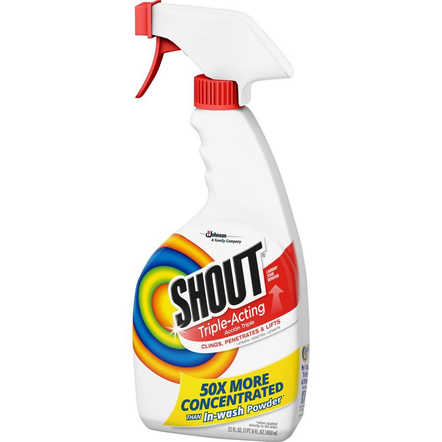 Shout Laundry Stain Remover - Concentrate - 8 / Carton - Color Safe, Washable, Refillable - Clear. Picture 5