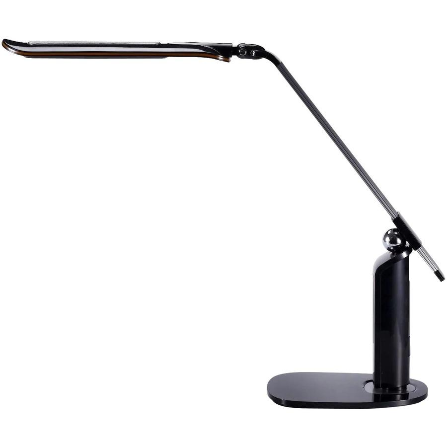 Bostitch Adjustable LED Desk Lamp with Digital Screen, Black - 10 W LED Bulb - Flicker-free, Glare-free Light, Adjustable Head, Flexible Neck, Adjustable Brightness, Dimmable, Eco-friendly, Alarm - 55. Picture 3