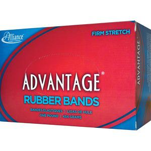 Alliance Rubber 26085 Advantage Rubber Bands - Size #8 - Approx. 5200 Bands - 7/8" x 1/16" - Natural Crepe - 1 lb Box. Picture 3