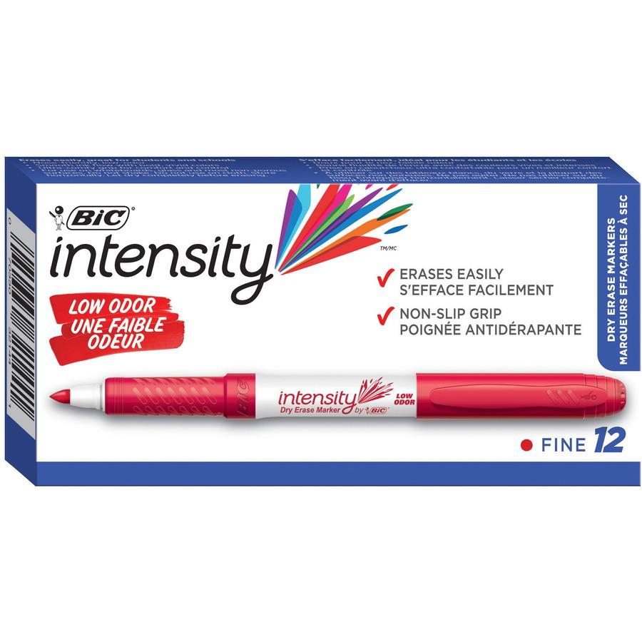 BIC Intensity Fine Point Whiteboard Marker - Fine Marker Point - Red - 1 Dozen. Picture 8