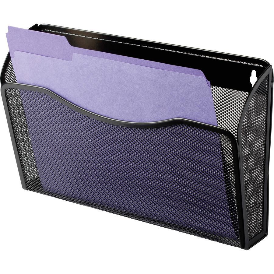 Rolodex Mesh Letter Wall File - 1 Pocket(s) - 8.5" Height x 14" Width x 3.4" Depth - Steel - 1 Each. Picture 2