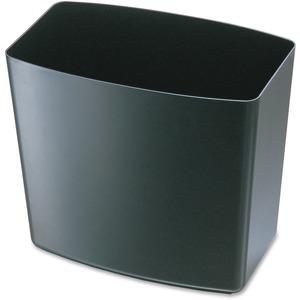 Officemate 2200 Series Waste Container - 5 gal Capacity - 12.5" Height x 13.8" Width x 8.4" Depth - Black - 1 Each. Picture 2