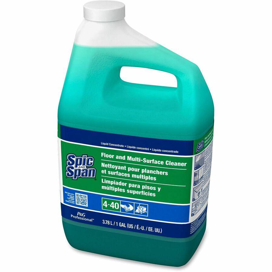 Spic and Span Floor and Multi-Surface Cleaner - Concentrate Liquid - 128 fl oz (4 quart) - 1 Each - Green. Picture 3