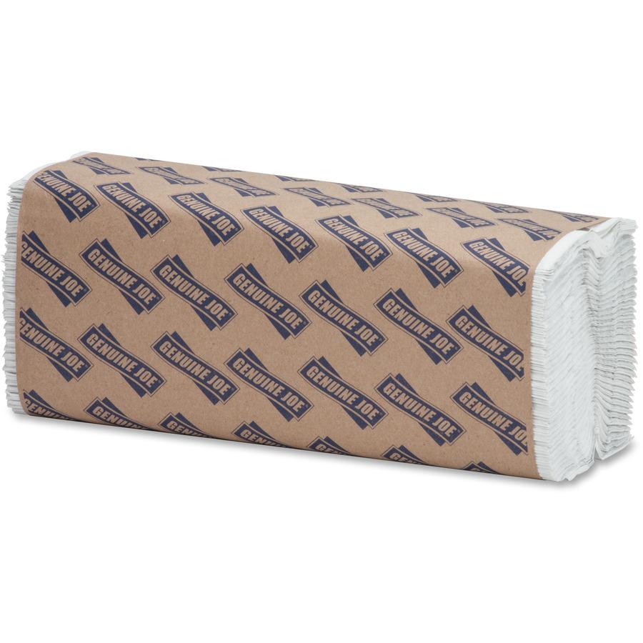 Genuine Joe C-Fold Paper Towels - 1 Ply - C-fold - 13" x 10" - White - 200 Per Pack - 12 / Carton. Picture 6