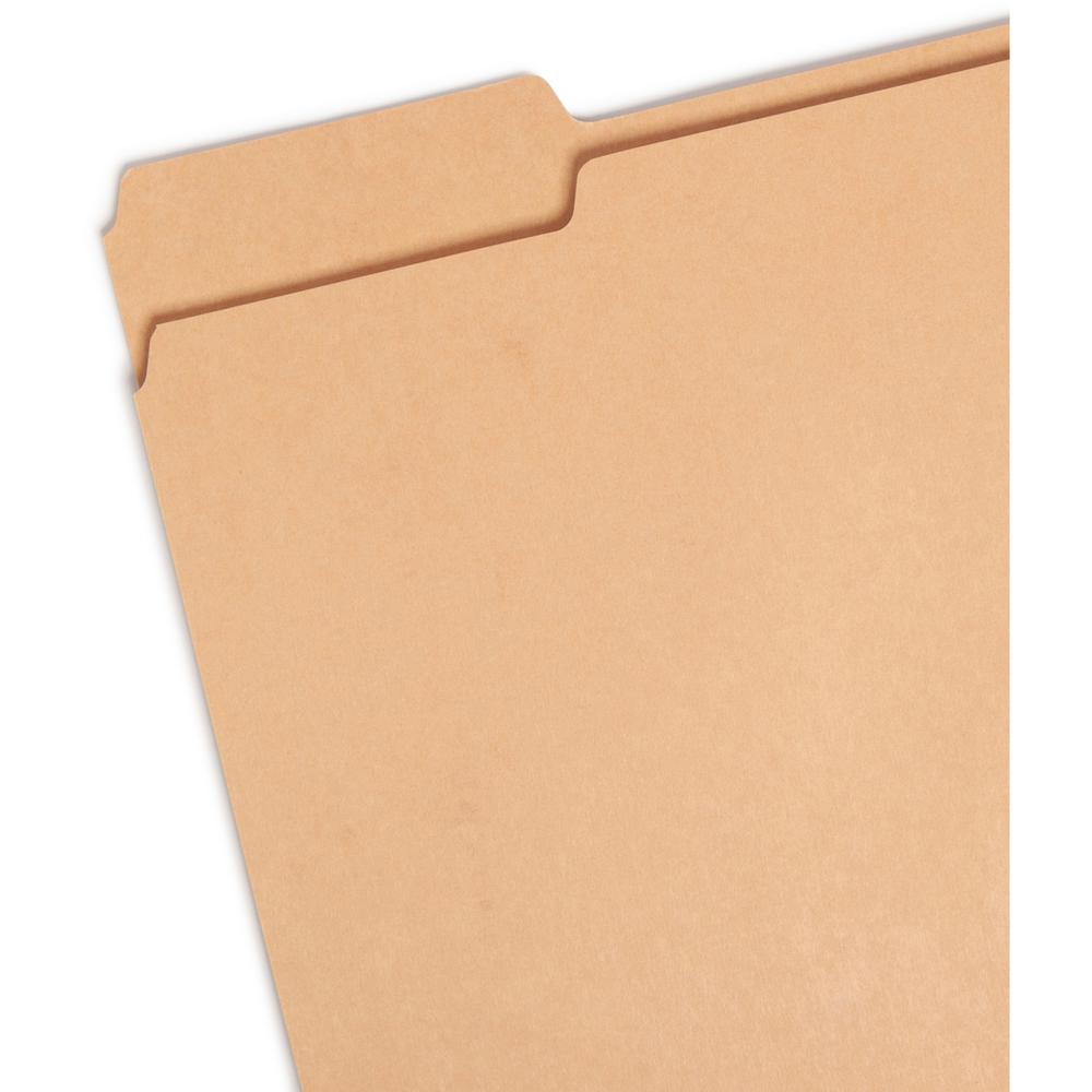 Smead Colored 1/3 Tab Cut Letter Recycled Top Tab File Folder - 8 1/2" x 11" - Top Tab Location - Assorted Position Tab Position - Camel, Lake Blue, Lavender, Moss, Pink - 10% Recycled - 100 / Box. Picture 7