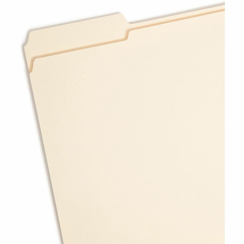 Smead 1/3 Tab Cut Letter Recycled Fastener Folder - 8 1/2" x 11" - 1 1/2" Expansion - 2 x 2B Fastener(s) - 1 1/2" Fastener Capacity for Folder - Top Tab Location - Assorted Position Tab Position - Man. Picture 5
