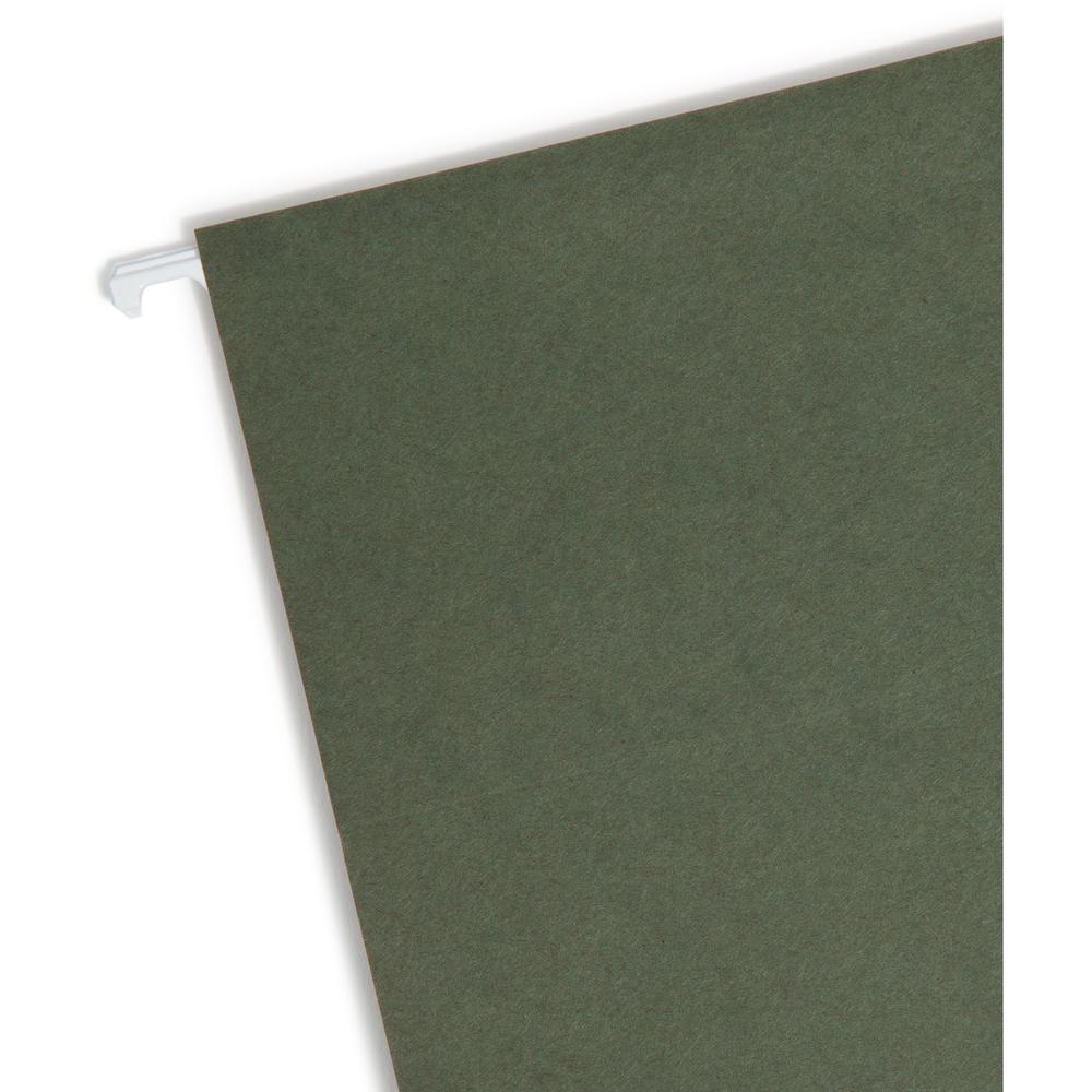 Smead Letter Recycled Hanging Folder - 8 1/2" x 11" - 2" Expansion - Standard Green - 10% Recycled - 25 / Box. Picture 2