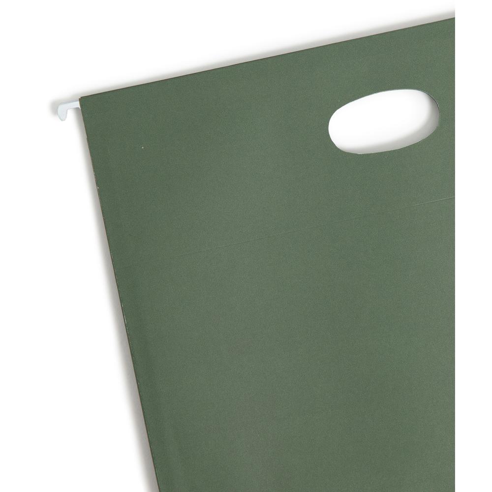 Smead Hanging File Pockets, 3-1/2 Inch Expansion, Letter Size, Standard Green, 10 Per Box (64220) - 3 1/2" Folder Capacity - 8 1/2" x 11" - 3 1/2" Expansion - Standard Green - 30% Recycled - 10 / Box. Picture 5