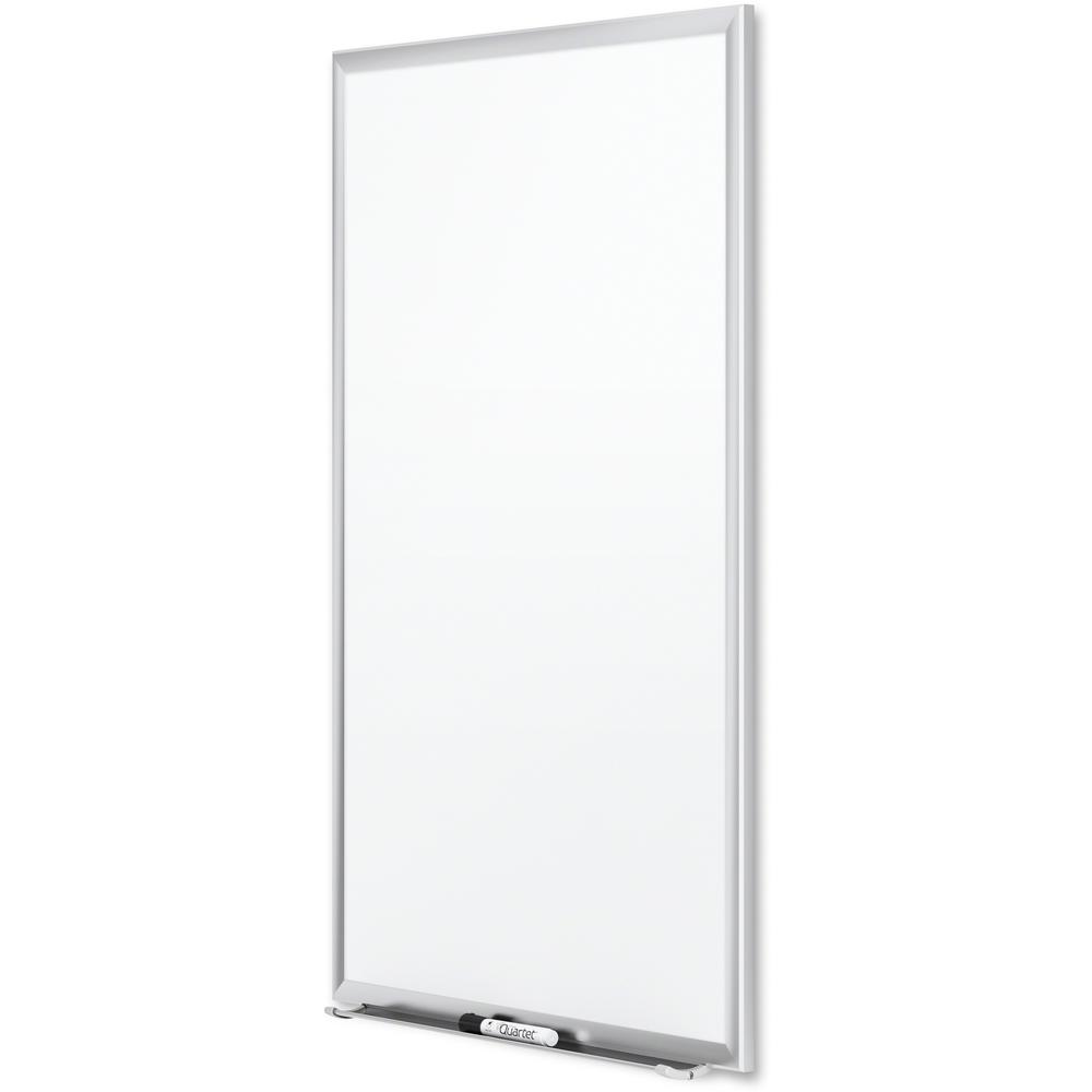 Quartet Premium DuraMax Magnetic Whiteboard - 36" (3 ft) Width x 24" (2 ft) Height - White Porcelain Surface - Silver Aluminum Frame - Rectangle - Horizontal/Vertical - 1 / Each - TAA Compliant. Picture 7