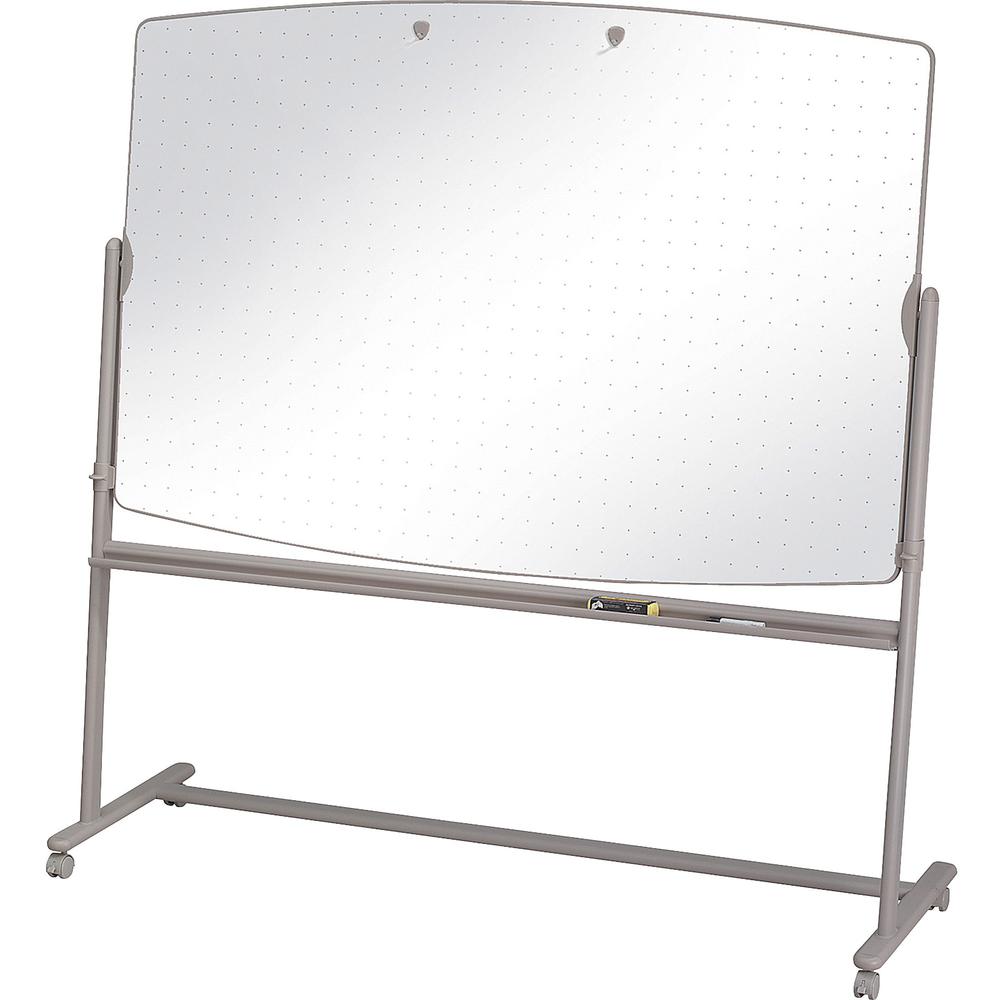 Quartet Large Reversible Total Erase Mobile Easel - 72" (6 ft) Width x 48" (4 ft) Height - White Surface - Neutral Metal Frame - Rectangle - 1 Each. Picture 4