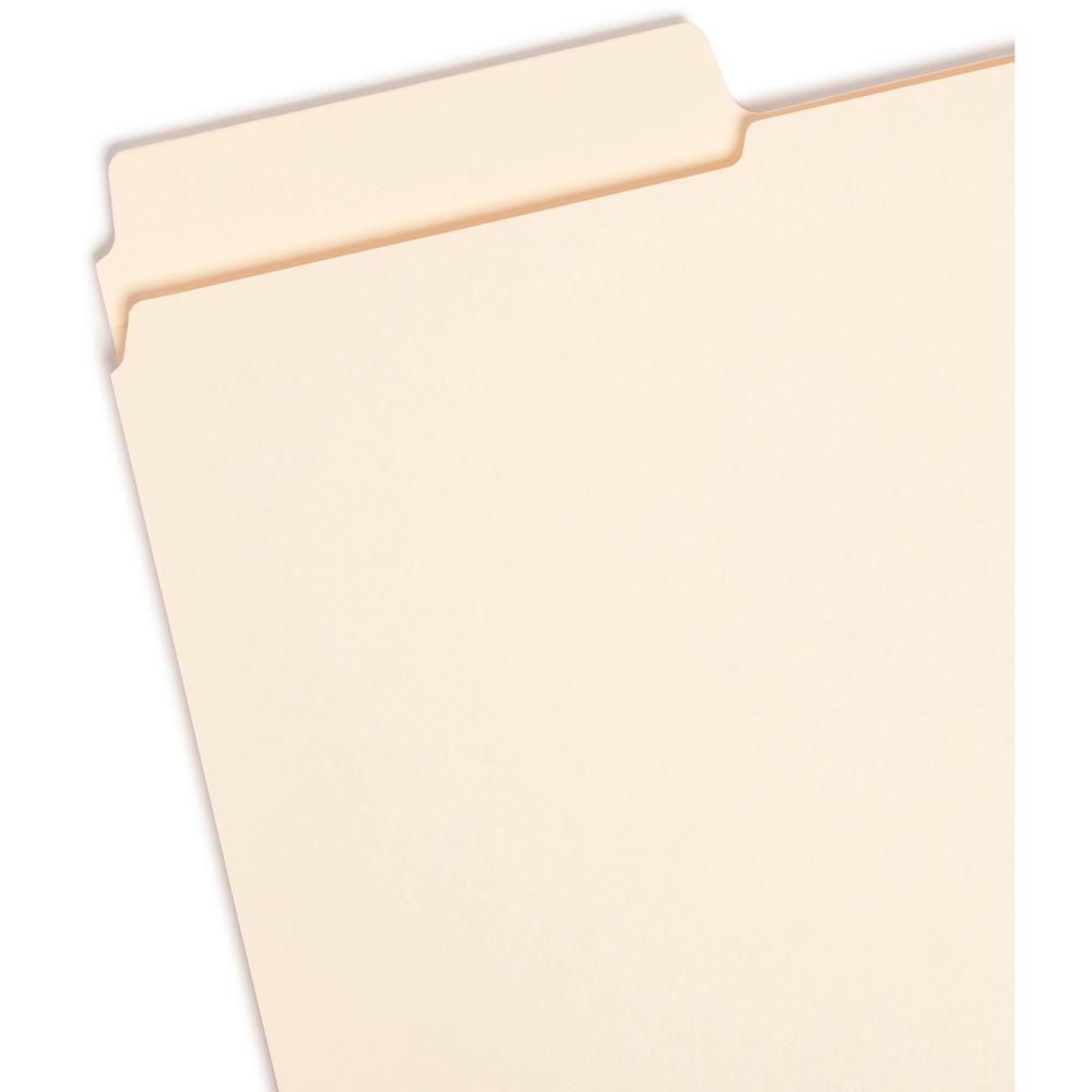 Smead SuperTab 1/3 Tab Cut Legal Recycled Top Tab File Folder - 8 1/2" x 14" - 3/4" Expansion - Top Tab Location - Assorted Position Tab Position - Manila - 10% Recycled - 100 / Box. Picture 5